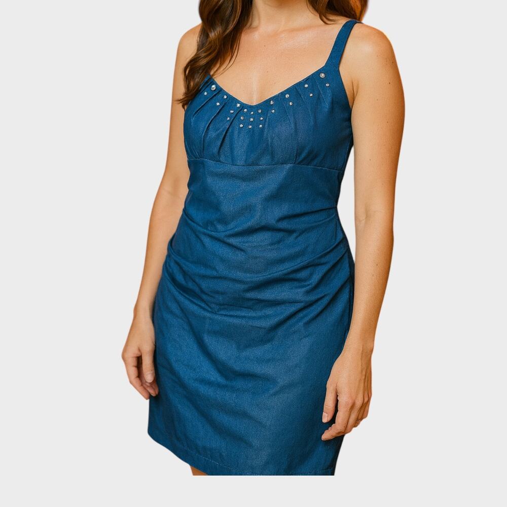 Suzi Chin for Maggy Boutique Size 6 Dress Blue